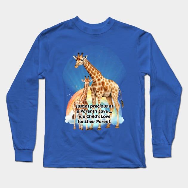 Parent Baby Giraffe Long Sleeve T-Shirt by KEWDesign